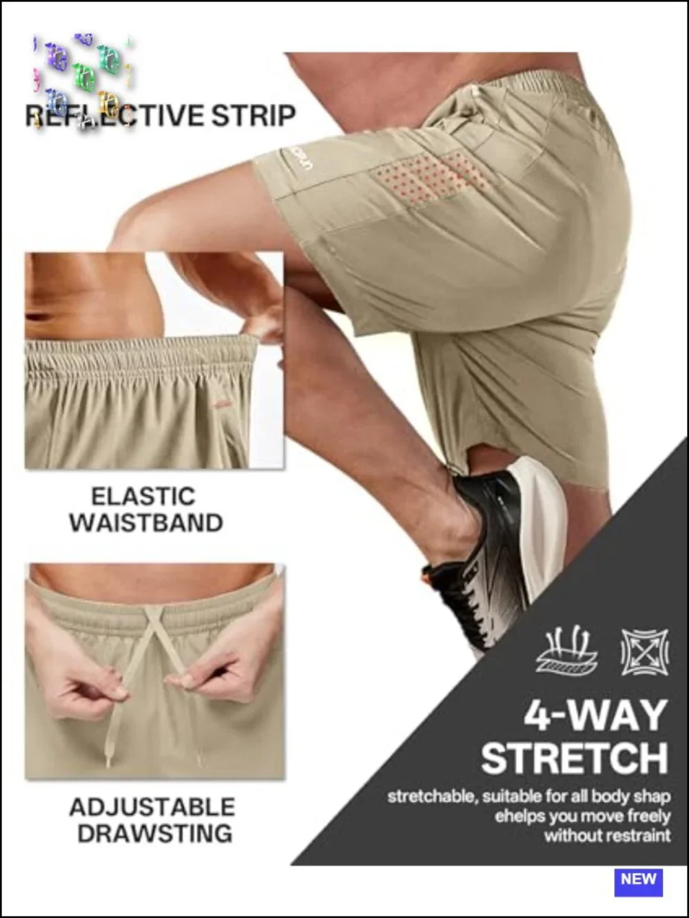 Men's Quick Dry Athletic Shorts 7